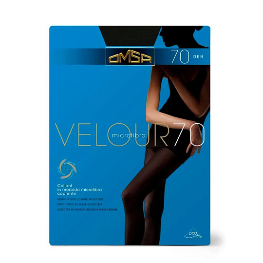 Колготки Omsa, Velour, 70 DEN, р. 2, nero
