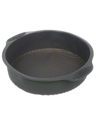 Форма для запекания силикон, 28.5х24х6 см, 3.4 л, круглая, Daniks, Графит, B030106