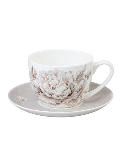 Чайная пара фарфор, 2 предмета, на 1 персону, 330 мл, Lefard, White Flower, 415-2283