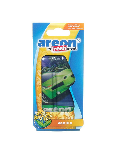 Ароматизатор в машину подвесной, гелевый, Areon, Refreshment Liquid Ваниль, 704-025-907