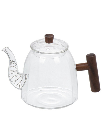 Чайник заварочный стекло, 1.1 л, с ситечком, B050184