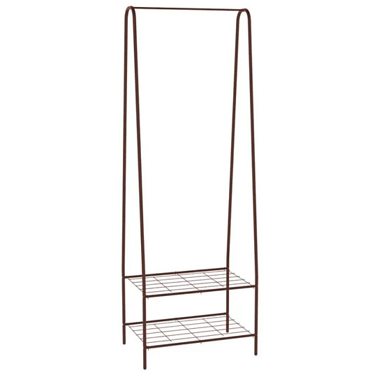 Полка-стеллаж 59х40х170.5 см, Sheffilton, металл, полка для обуви, SHT-WR18, В1-79, медный металлик, черный