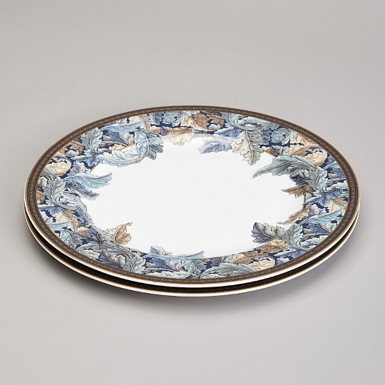 Набор тарелок обеденный, фарфор, 2 шт, 25.5 см, круглый, Art Collection, Lefard, 590-691