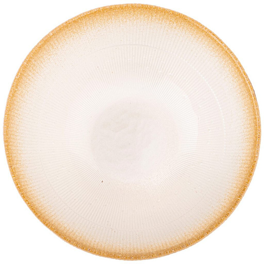 Салатник стекло, круглый, 15х6.5 см, Glamour Gold, Akcam, 339-237