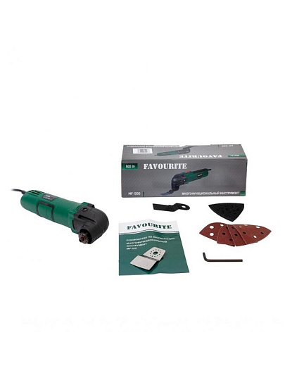 Многофункциональный инструмент Favourite, MF500, 500 Вт, 23000 кол/мин, 3 насадки