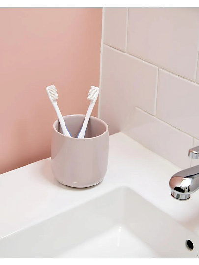 Стакан для зубных щеток, 9.8х8 см, керамика, розовый, CE2460EA-TB
