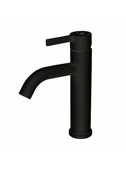 Смеситель для раковины, Gota Rocio, Black&White, с картриджем, черный, 016084-GOTA