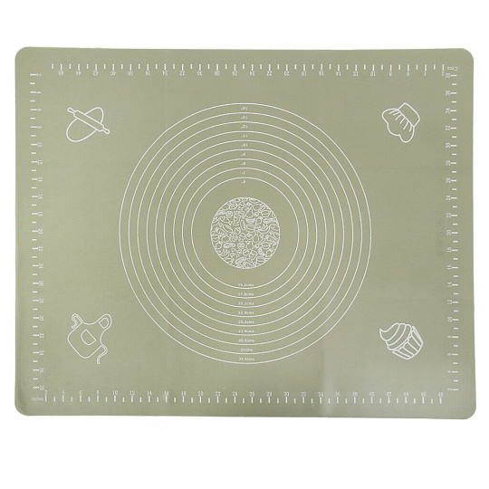 Коврик кухонный силикон, 40 х 50 см, Daniks, Verde