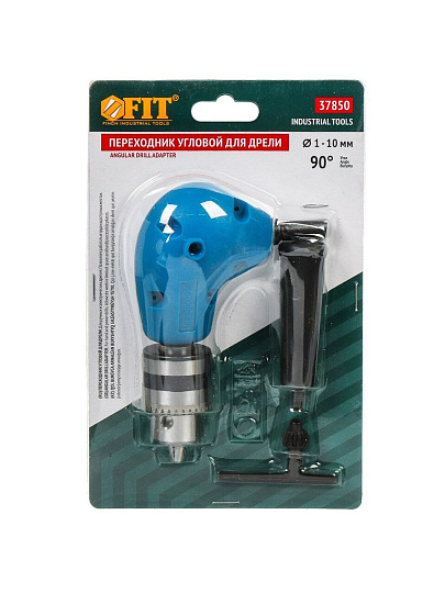 Переходник для дрели Fit, угловой, 90 градусов, 37850