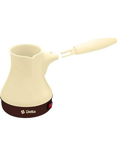 Турка 0.25 л, пластик, съемная ручка, объем 2 чашки, Delta, DL-8162