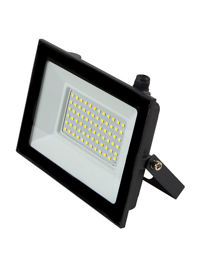 Прожектор светодиодный, General Lighting Systems, 70 Вт, 6500 К, IP65, 5150 Лм, с датчиком освещенности, черный, 403225