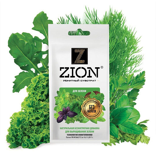 Удобрение для зелени, саше, минеральный, субстрат, 30 г, Zion