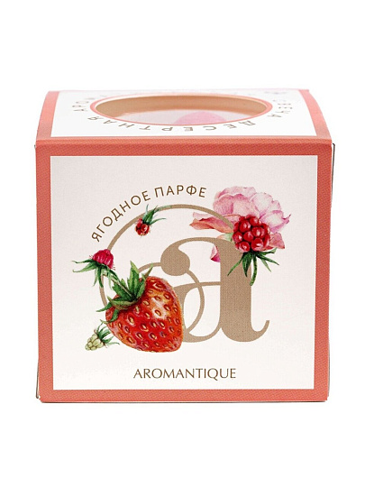 Свеча ароматизированная, 5.5х6 см, в стакане, Aromantique, Ягодное парфе, 60 гр, АМ40602