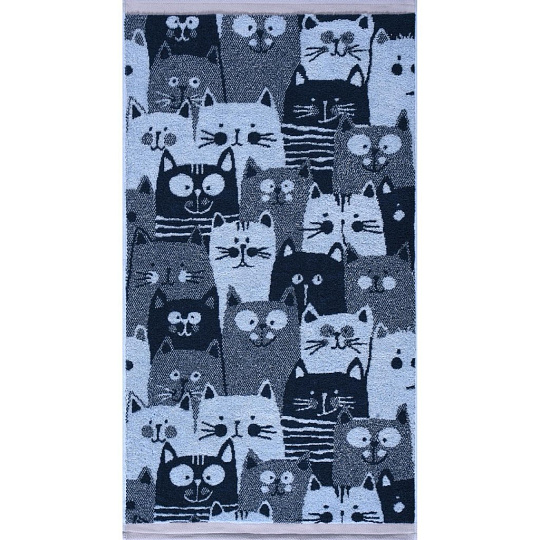 Полотенце детское 50х90 см, 100% хлопок, 460 г/м2, Miao, Cleanelly, пестротканное, Россия, ПЦ-2602-2744