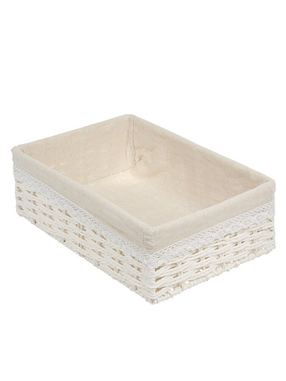 Корзина 34х22х11 см, прямоугольная, плетеная, Y4-9671