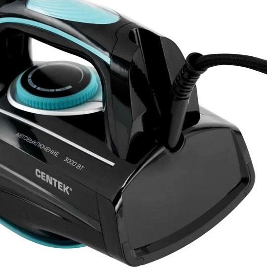 Утюг Centek, CT-2312, 3000 Вт, керамика, вертикальное отпаривание, система самоочистки, резервуар для воды 450 мл, 1.8 м