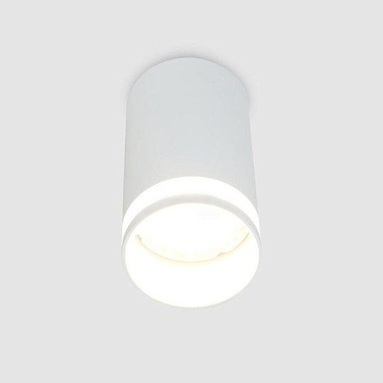 Светильник накладной General Lighting Systems, Башня, 50 Вт, GU10, на 1 лампочку, IP20, d5.5х10 см, Спот, белый, 661806