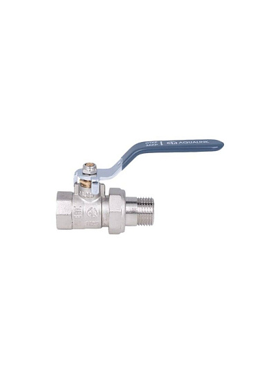 Кран для воды с американкой 1/2'', г-ш, ручка, AquaLink
