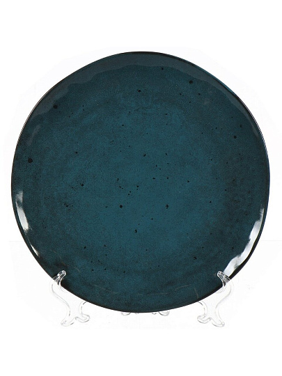 Тарелка обеденная, керамика, 26 см, круглая, Stone Turquoise, Domenik, TDP570/DMD051