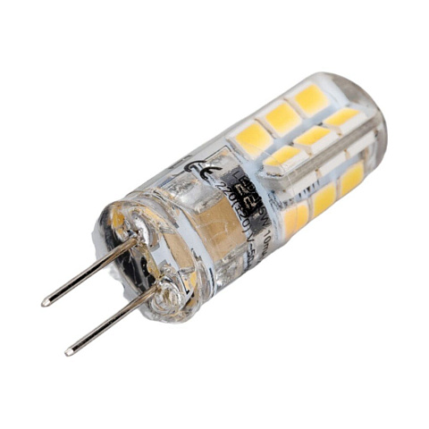 Лампа светодиодная G4, 1.5 Вт, 220 В, капсула, 2800 К, теплый белый свет, Ecola, Corn Micro, 35x10мм, LED