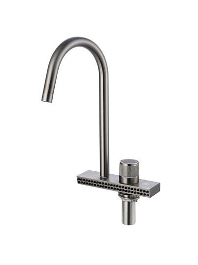 Смеситель для кухни, РМС, с картриджем, SUS130PVD-017F