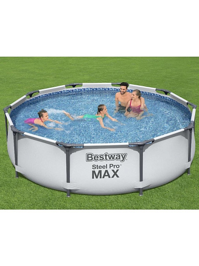 Бассейн каркасный Bestway, 305х76 см, Steel Pro Max, 56408, фильтр-насос, 4678 л