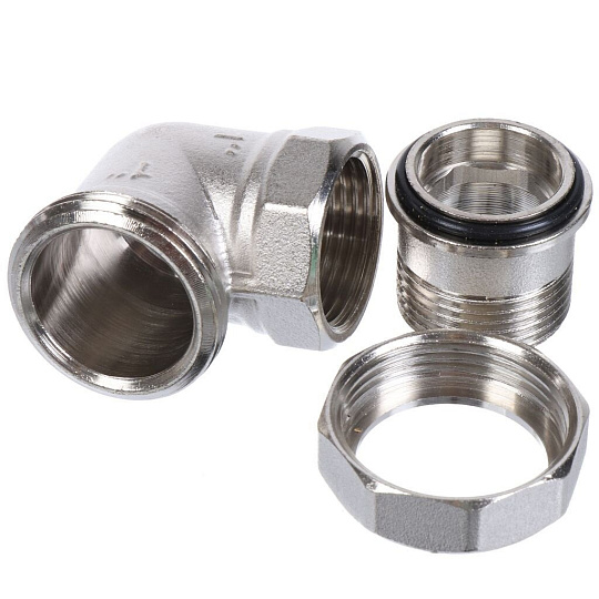 Американка 1", г-ш, никель, угловая, индивидуальная упаковка, РосТурПласт