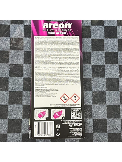 Ароматизатор в машину подвесной, сухой, Areon, Mon Areon Дабл Бабл, 50251