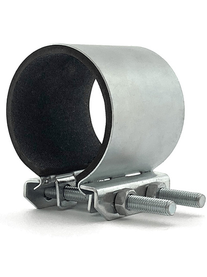 Хомут ремонтный, 150 мм, 6", сталь, оцинкованный, Сансфера