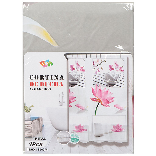 Штора для ванн 180х180 см, Peva, Лотос, Y504