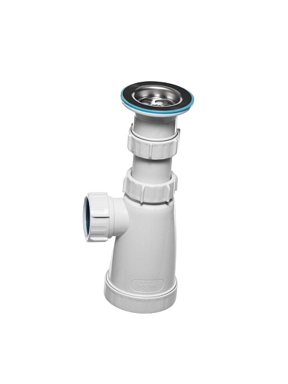 Сифон для умывальника, трубный, 1 1/2", полипропилен, Инкопласт, BS4000