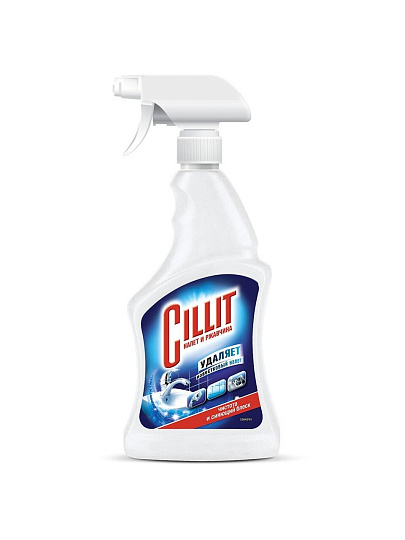 Чистящее средство для ванной, Cillit, Налет и ржавчина, спрей, 450 мл, 450 г, с курком