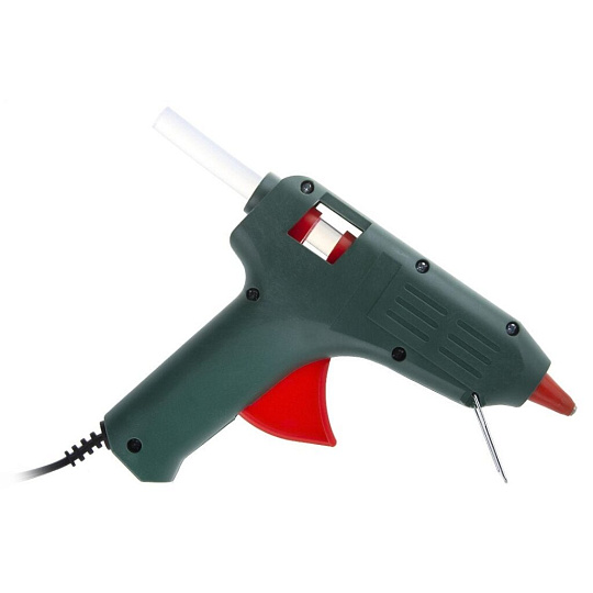 Электропистолет клеевой 11 мм, 40 Вт, 12 г/мин, короткая и длинная насадка стержни, Hammer, GN-11, 674265