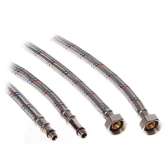 Подводка для воды М10-1/2"х0.4 м, пара, сталь, Еco, Lytcho