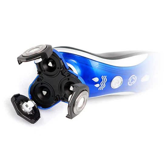 Электробритва аккумуляторная, Centek, сеточная, сухое/влажное бритье, 3 бритвенные головки, пластик, CT-2170