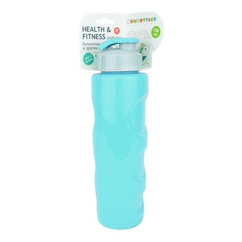 Бутылка питьевая 0.7 л, со шнурком, в ассортименте, Health and Fitness, КК0162