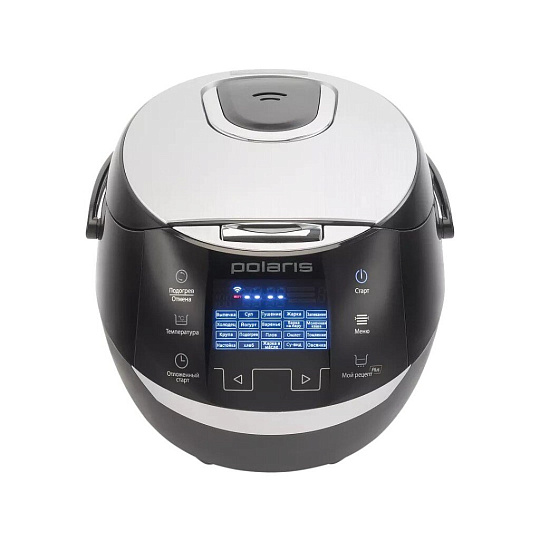 Мультиварка Polaris, PMC 0530 Wi FI IQ Home, 21 программа, 5 л, 860 Вт, керамическое покрытие чаши, антипригарное покрытие, черная