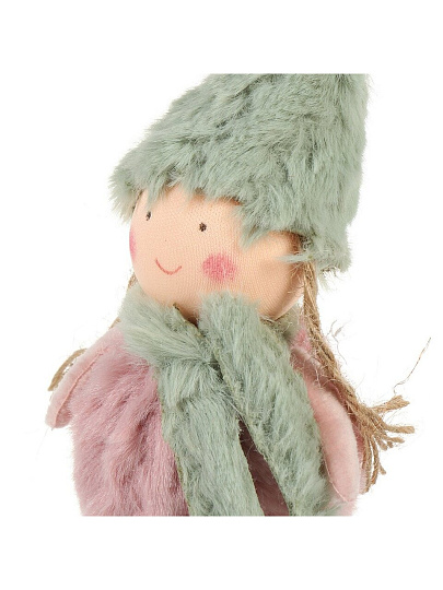 Фигурка декоративная Девочка, 21 см, серо-розовая, Y4-8432
