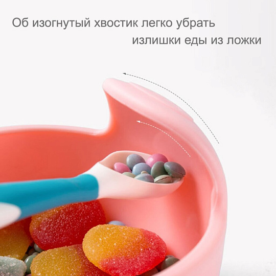 Тарелка детская силикон, Улиточка, 350 мл, Little Angel, желтая, 1325ЖТ