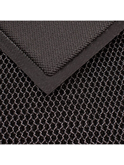 Коврик грязезащитный, 40х60х0.7 см, прямоугольный, серо-черный, Mesh mat Комфорт, ComeForte, MM-02