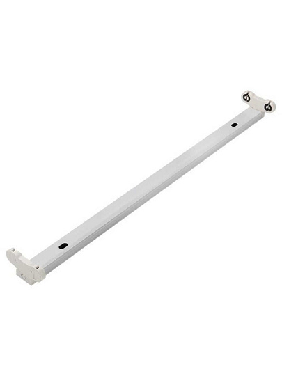 Светильник линейный светодиодный, General Lighting Systems, GSPO-S2-1200-2XT8-G13, G13, на 2 лампочки, IP20, 121х3.4х1.5 см, под светодиодную лампу T8, 420064