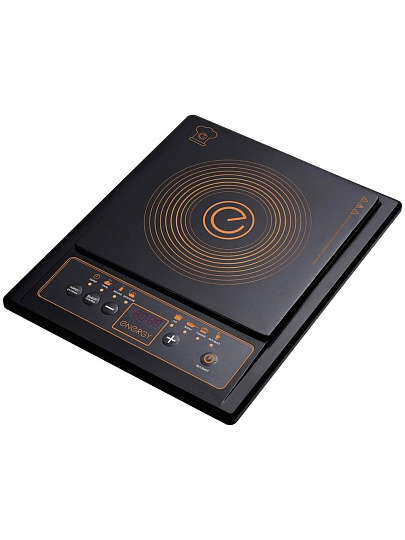 Плита электрическая Energy, EN-919, 2000 Вт, 1 конфорка, индукционная, стеклокерамика, электронная, переключатель кнопочный, черная