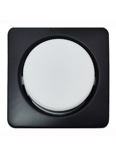 Светильник встраиваемый GX53, квадратный, обьемный, черный, General Lighting Systems, GCL-GX53-H38-MA-BLACK