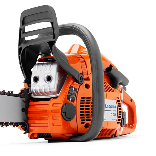 Пила цепная бензиновая, Husqvarna, 2.9 л.с., 2100 Вт, длина шины 33 см, шаг цепи 0.325 дюйм, 64 звена, 445, 9671566-75