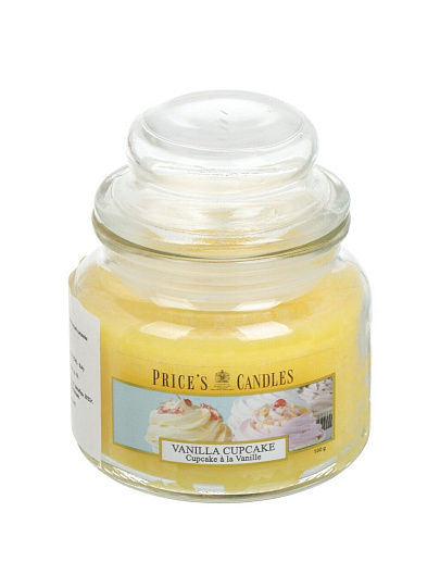 Свеча ароматизированная, 8.3х6.8 см, в банке, Prices's Candles, Ванильный капкейк, 100 гр