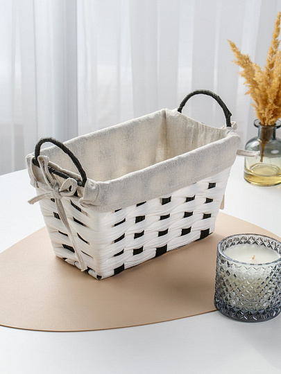 Корзина 27х15х15 см, прямоугольная, плетеная, Y4-9669