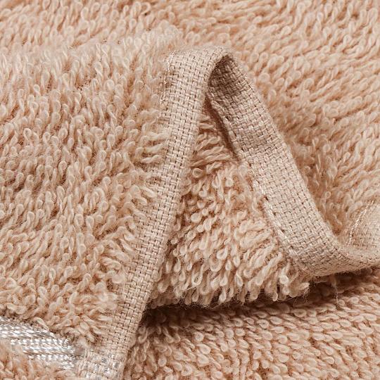 Полотенце банное 50х90 см, 100% хлопок, 460 г/м2, Cleanelly, Tavropos, бежевое, 13-1106, Россия, ПЦ-2601