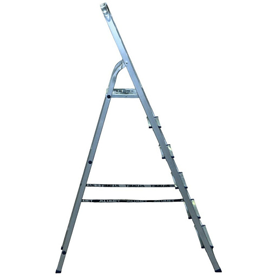 Стремянка 1 секция, 6 ступеней, сталь, 2.01 м, 250 кг, анодированная, Alumet, AS706