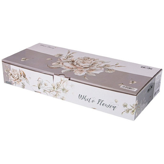 Набор чайный фарфор, 12 предметов, на 6 персон, 330 мл, Lefard, White Flower, 415-2138, подарочная упаковка