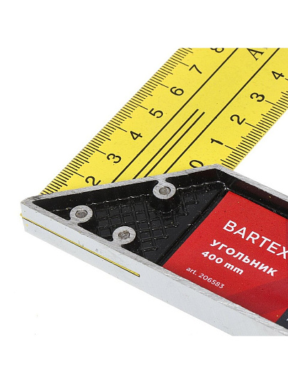 Угольник 400 мм, металл, Bartex, FSC-11